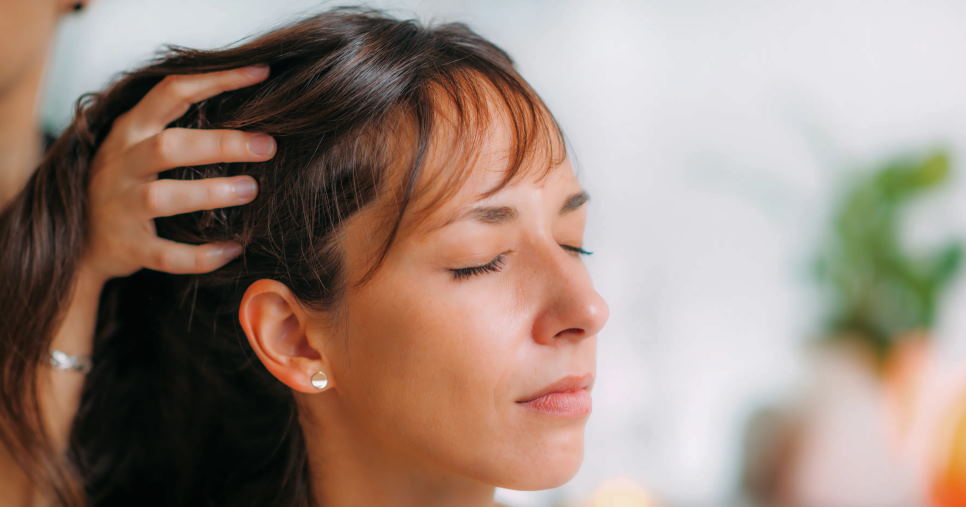 give yourself a scalp massage